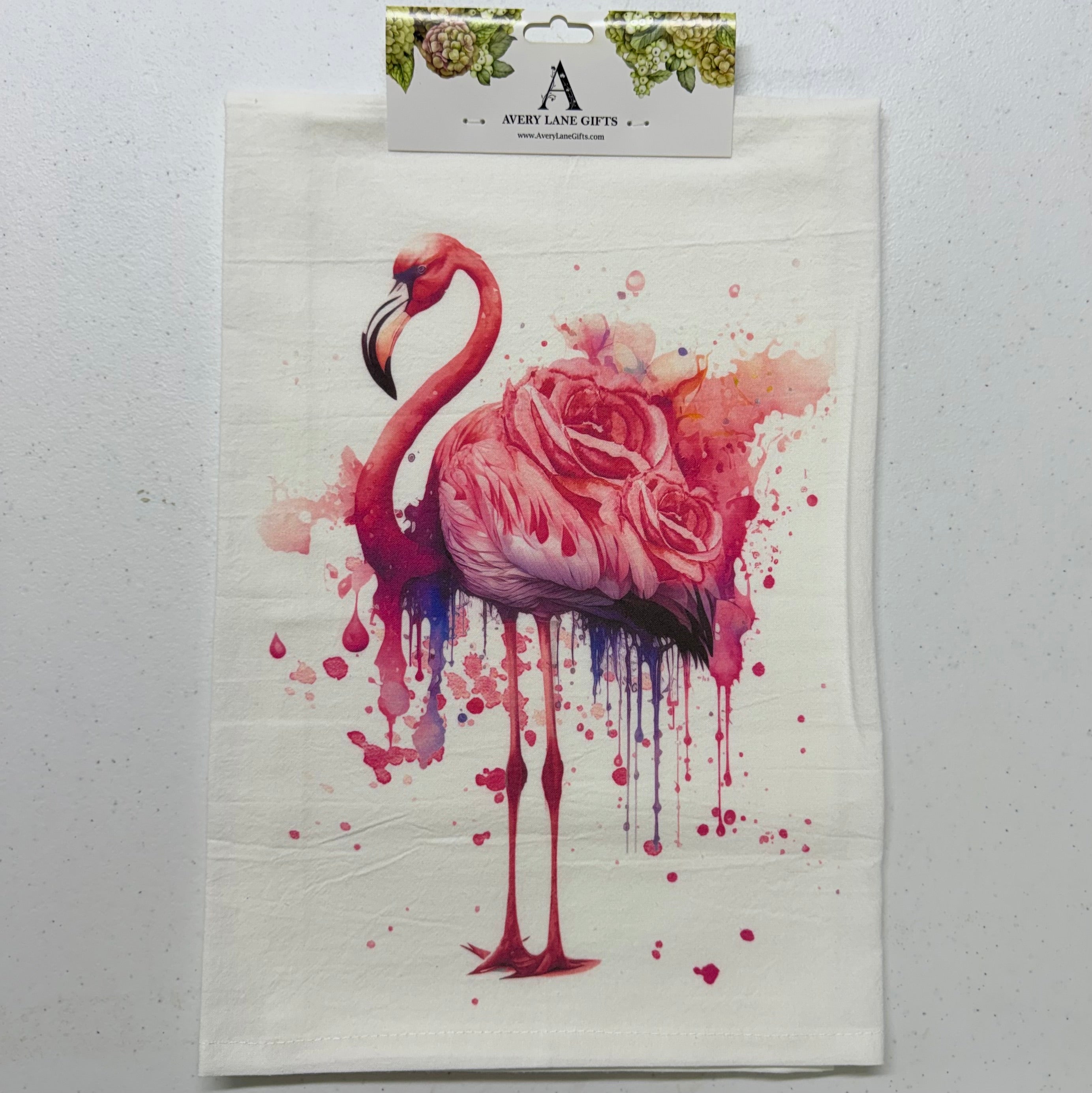 Flamingo Roses Towel $18