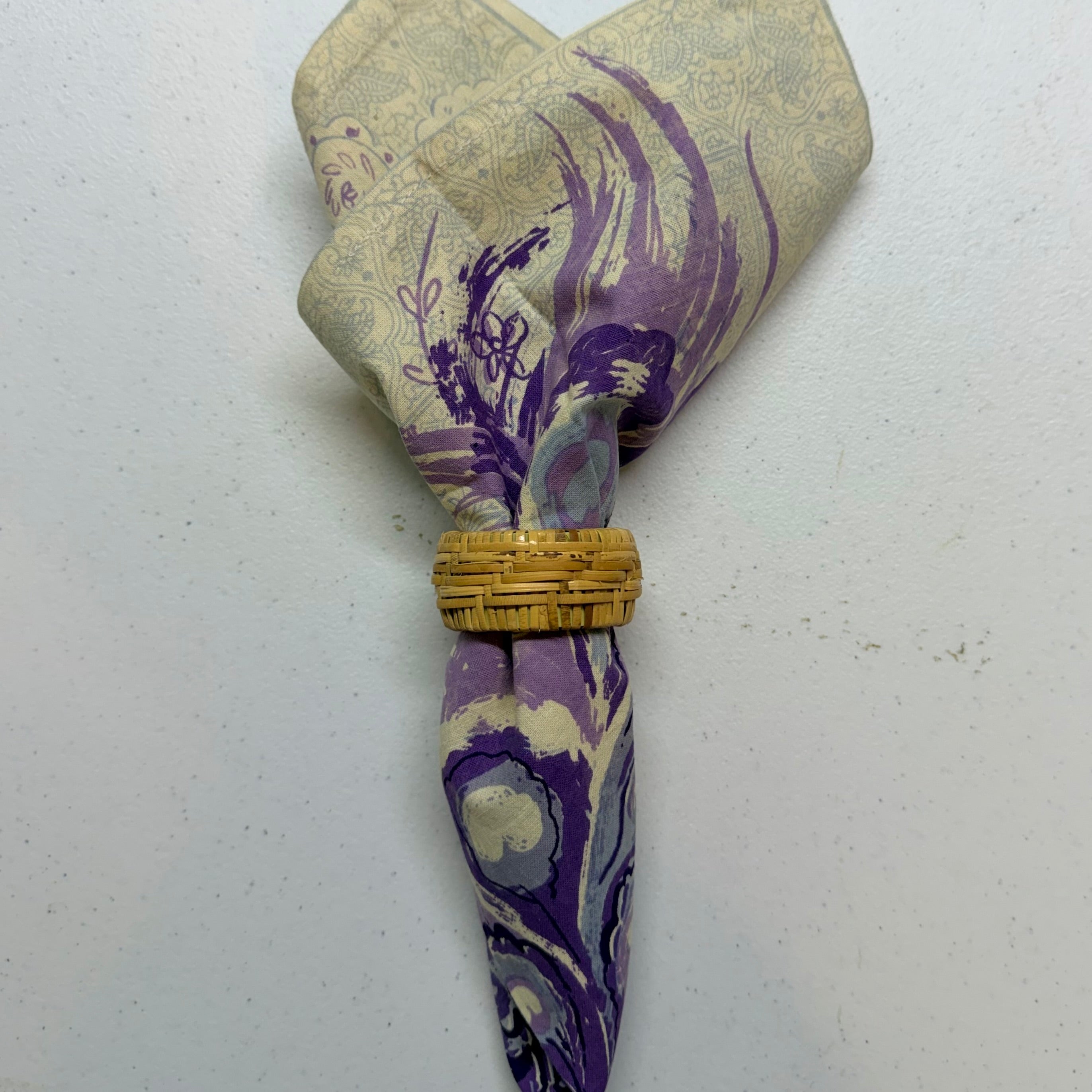 Purple Peacock Cloth Napkins $29