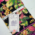 Black & Pink Rose Cloth Napkins $29