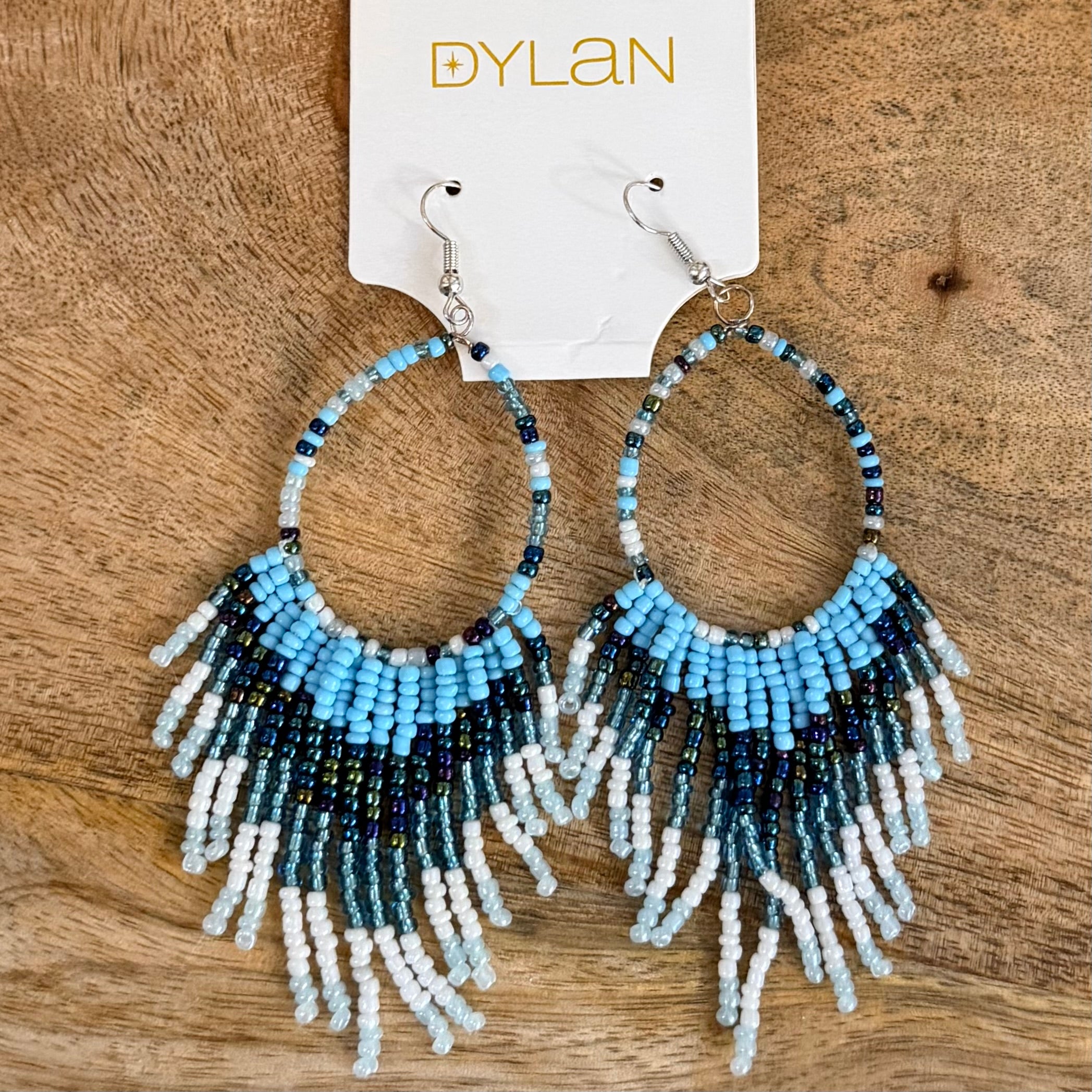 Lucia Blues Beaded Earrings $24