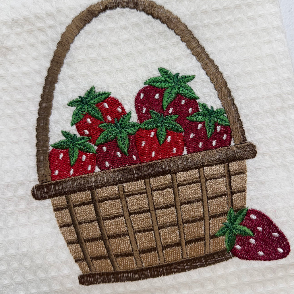 Strawberry Basket Kitchen Towel $16