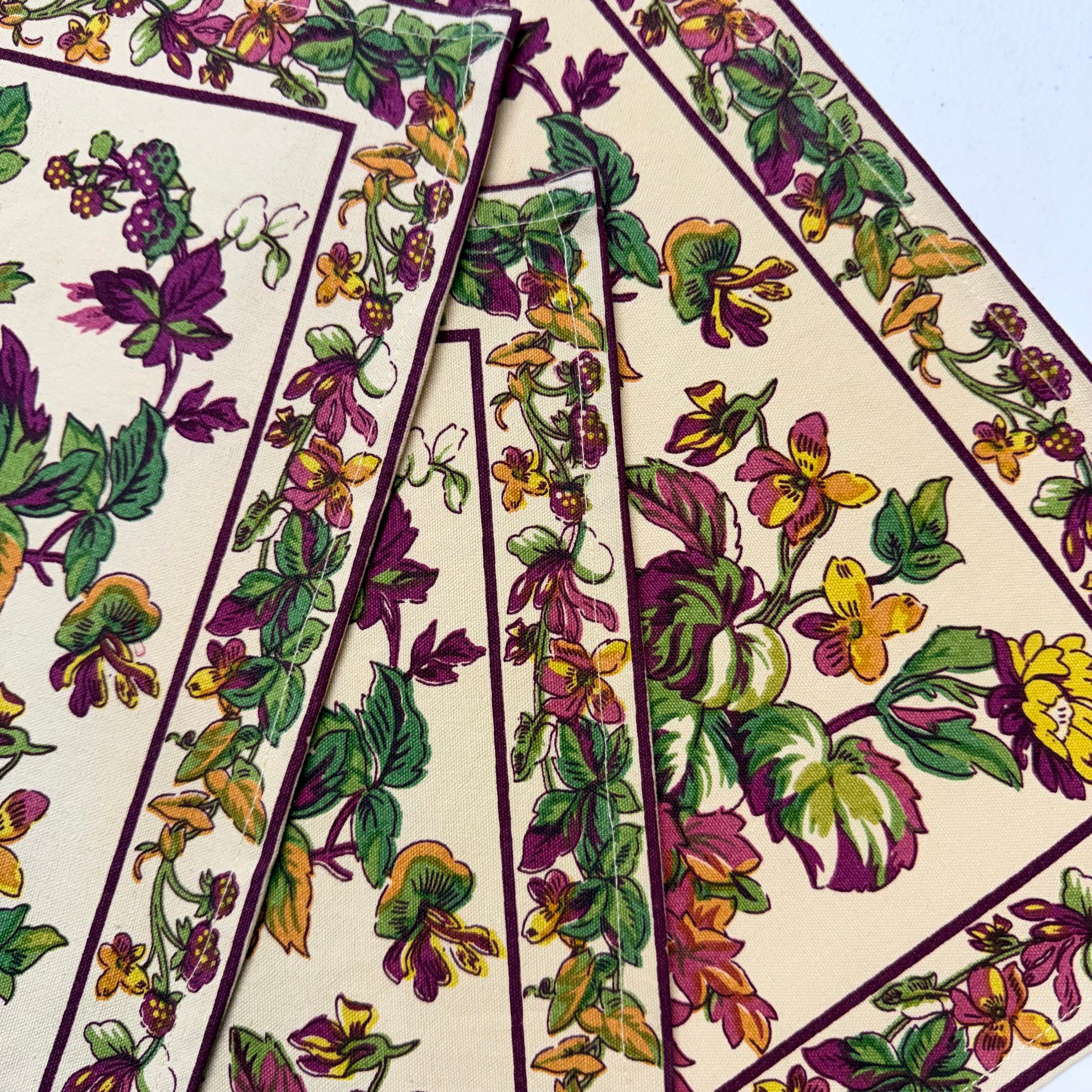 Cream Antique Floral Placemats $38