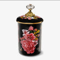 Floral Bouquet Metal Canister $34