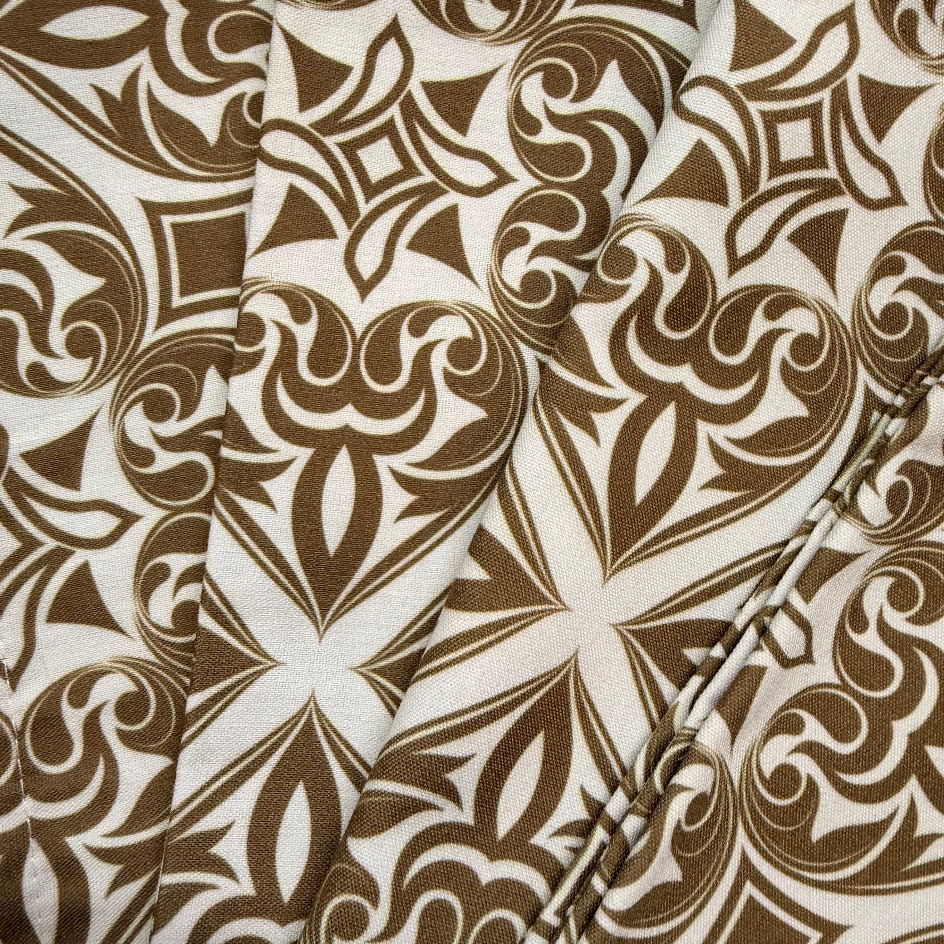 Taupe & White Geometric Cloth Napkins $28