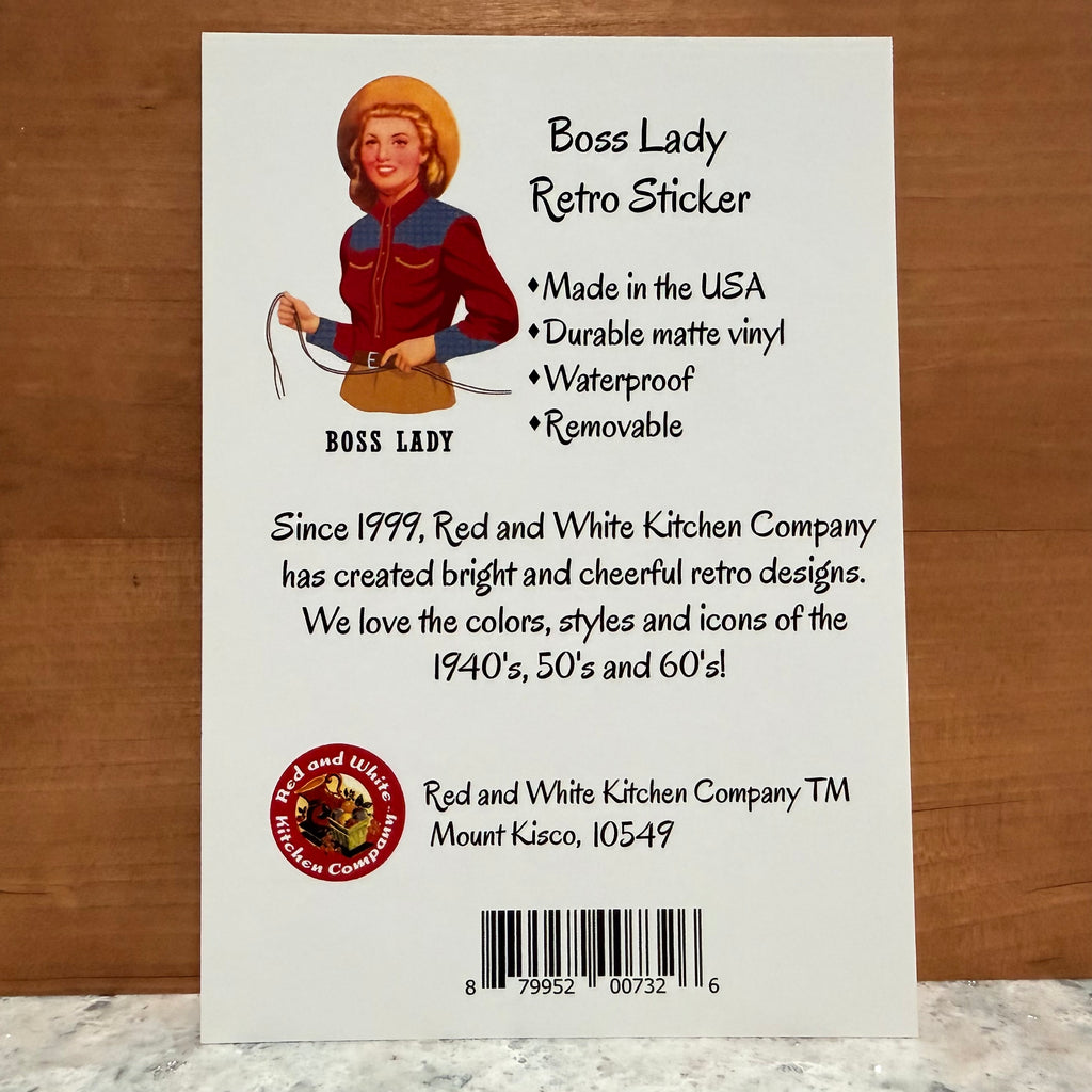 Boss Lady Retro Sticker $6