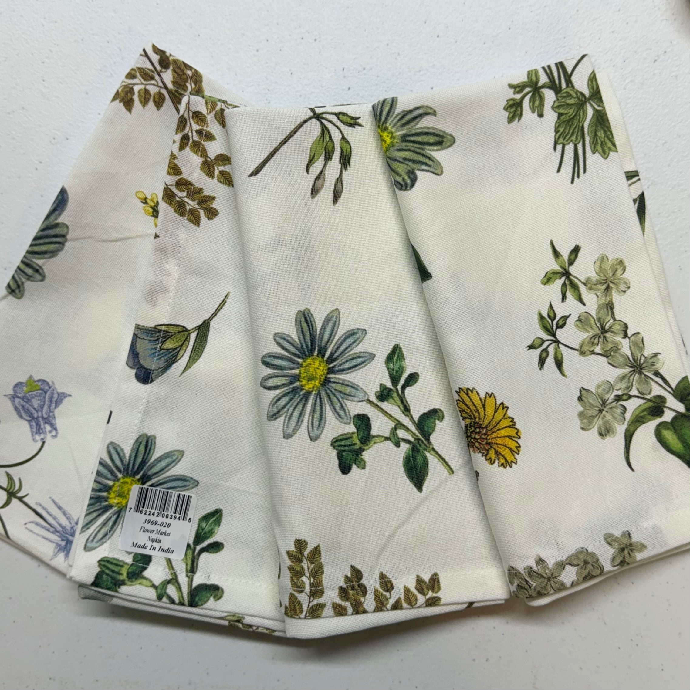 Flower Market Cloth Napkins $28