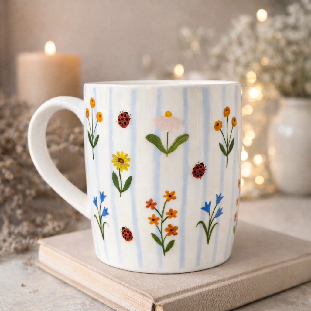Handpicked Flowers Mug $15