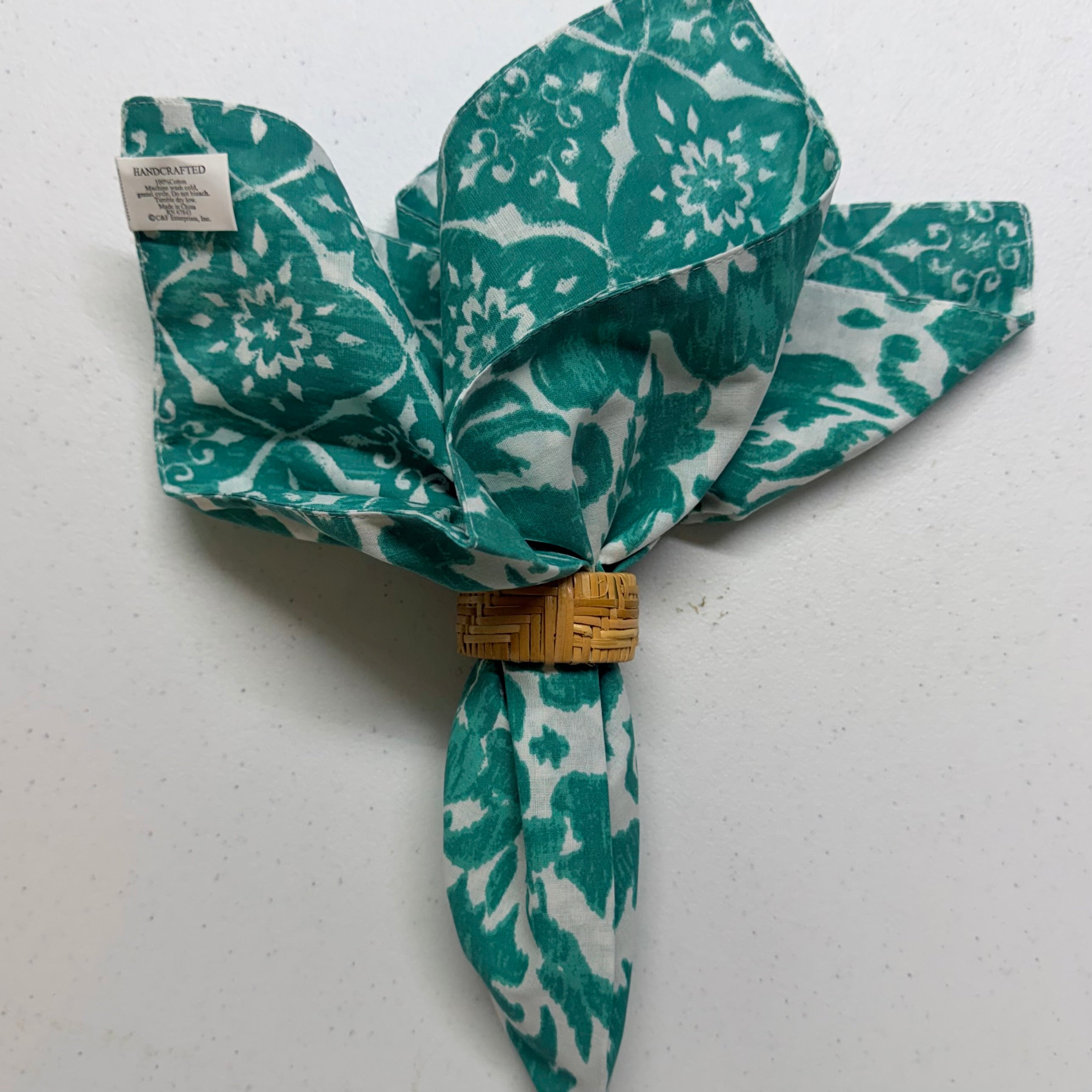 Madison Aqua Cloth Napkins $28