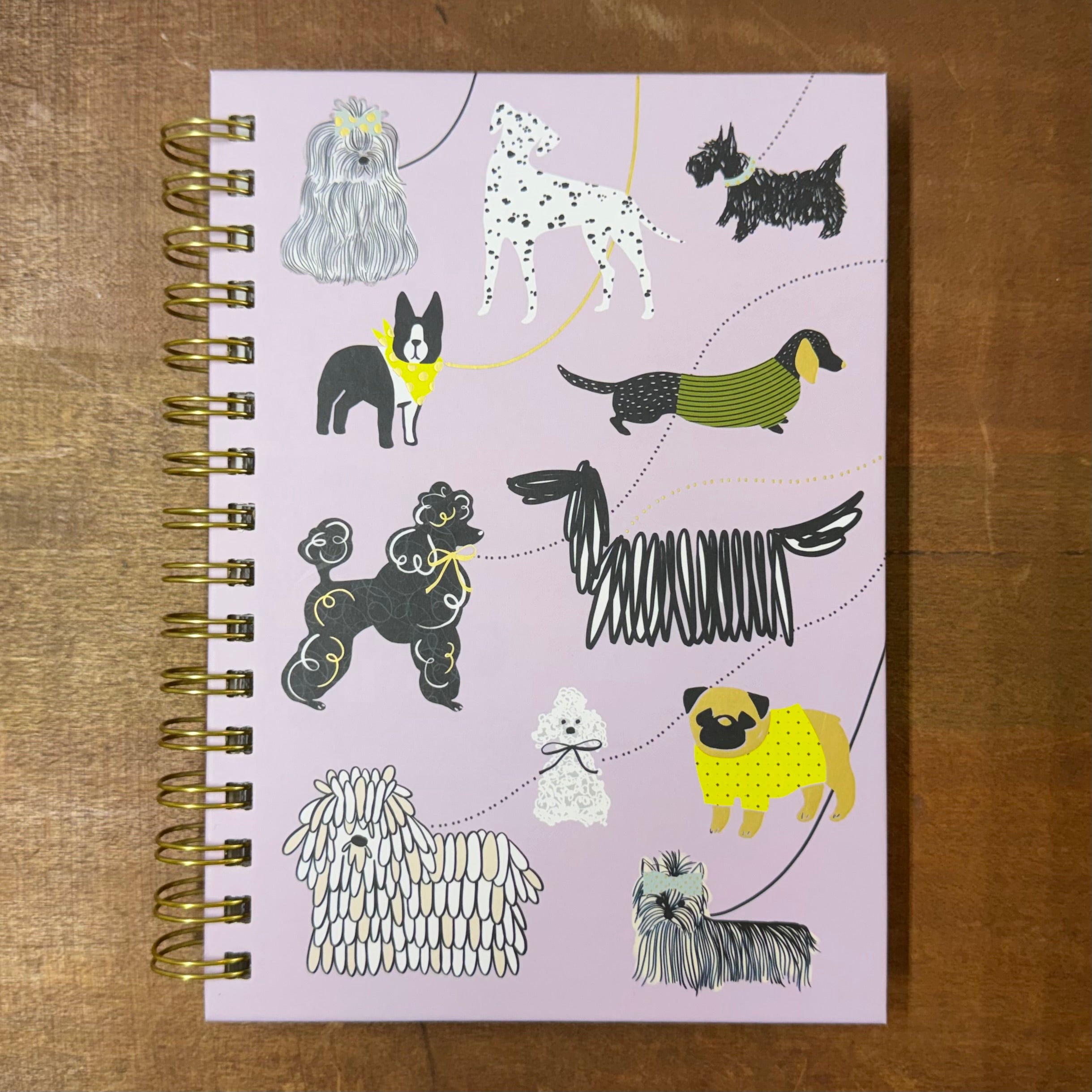 Lavender Dog Spiral Journal $18