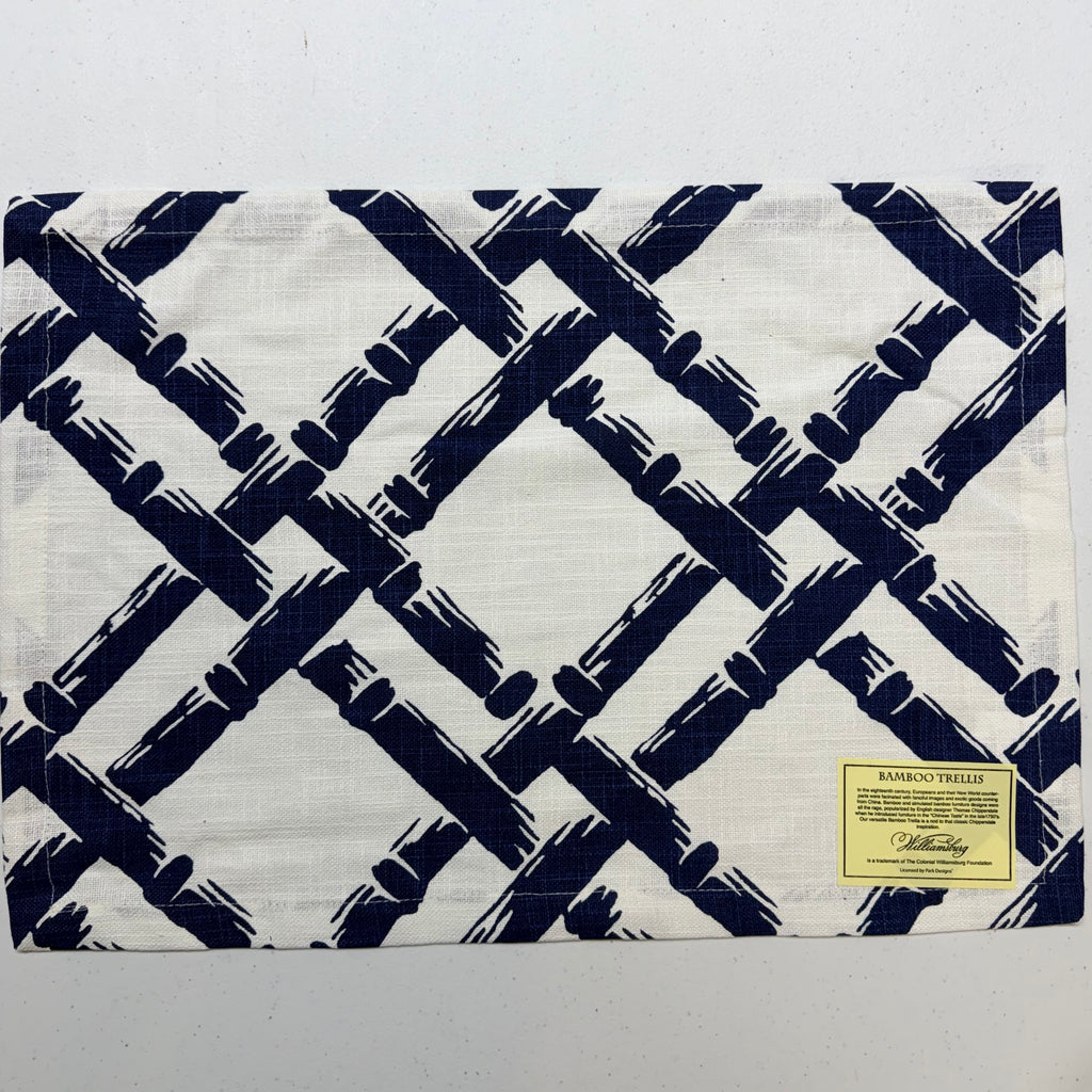 Blue Bamboo Trellis Placemats $38