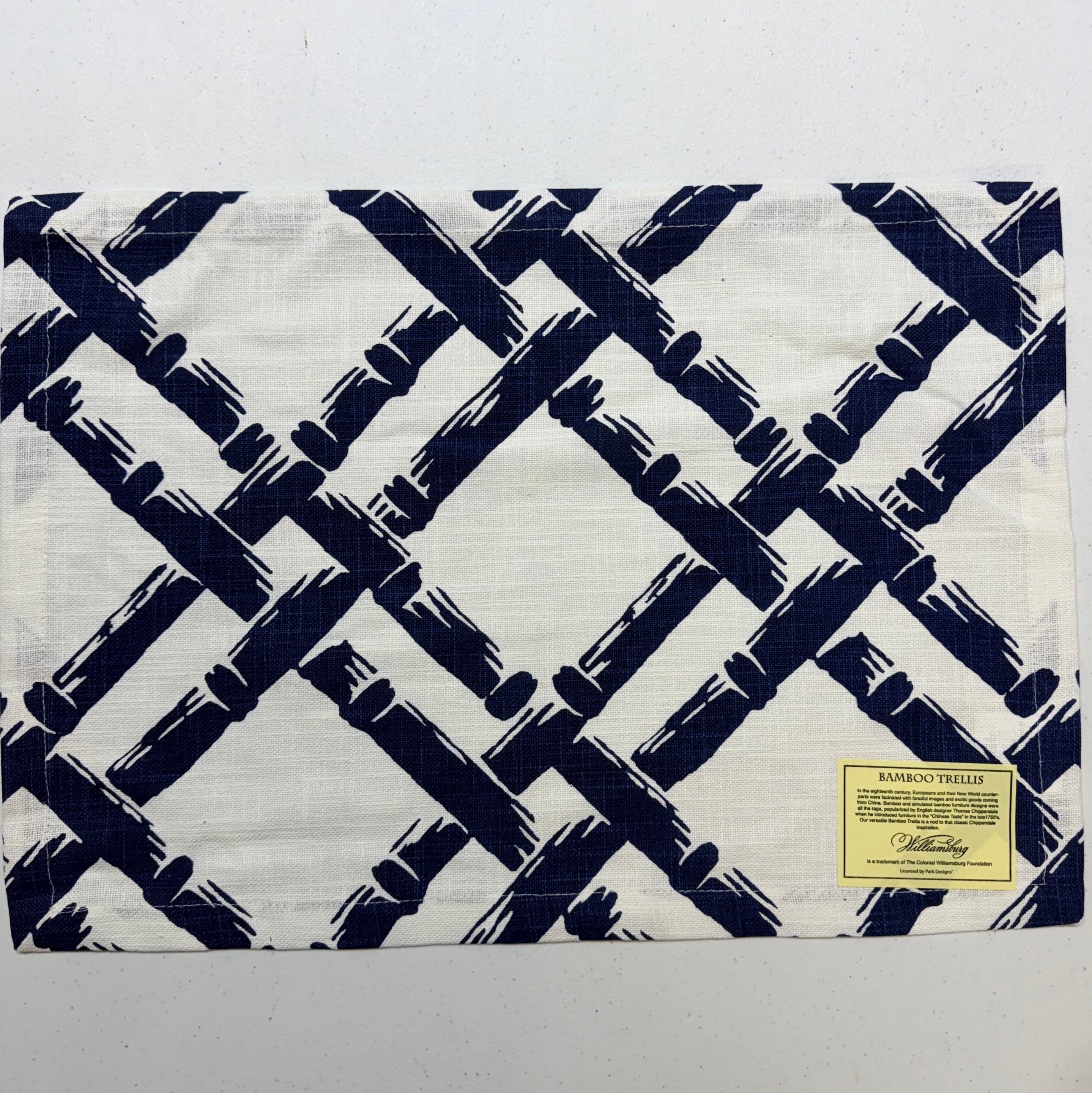 Blue Bamboo Trellis Placemats $38