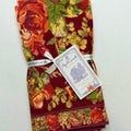 Red Victorian Rose Cloth Napkins $29