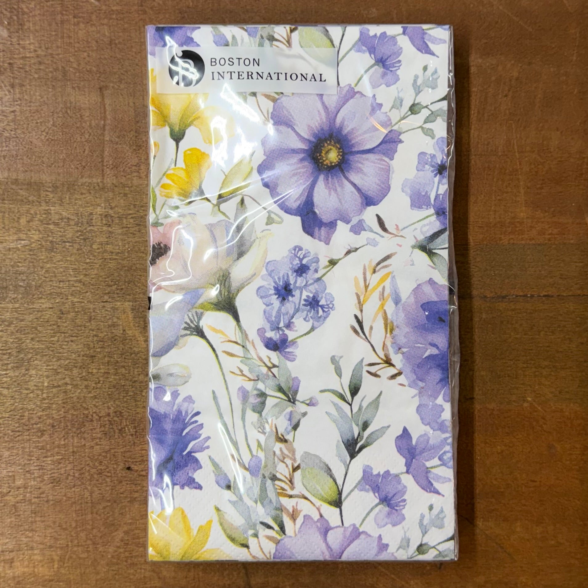 Purple Posy Paper Guest Towels $8