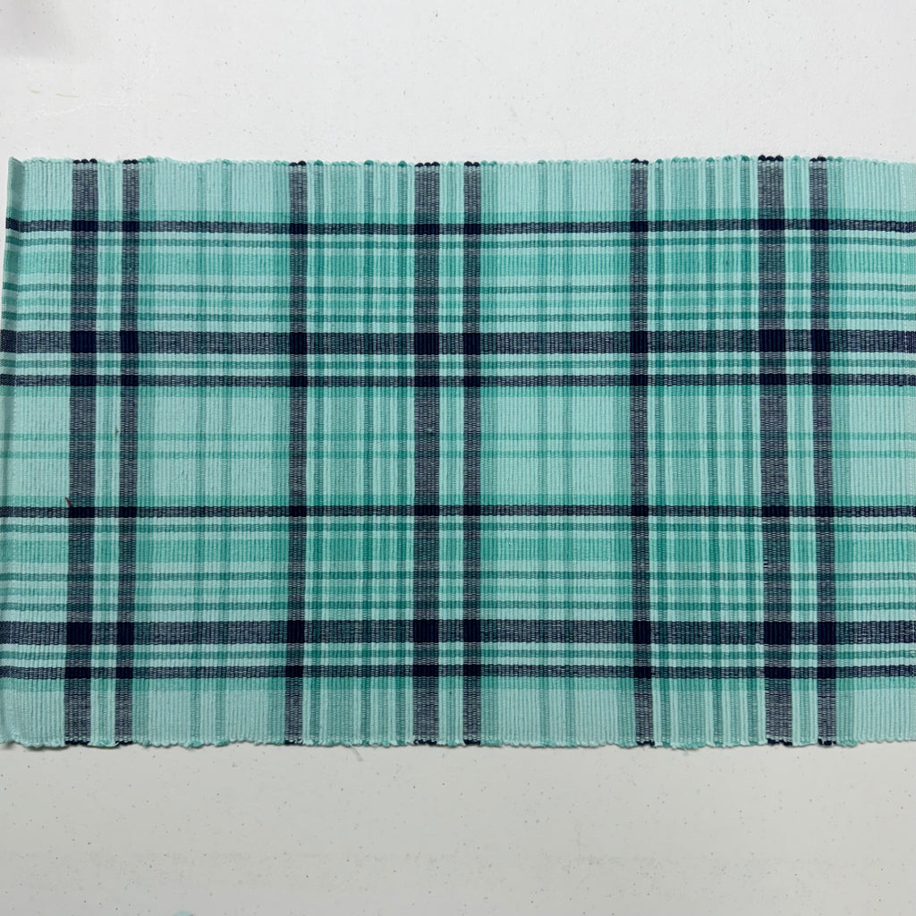 Aqua Plaid Placemats $35