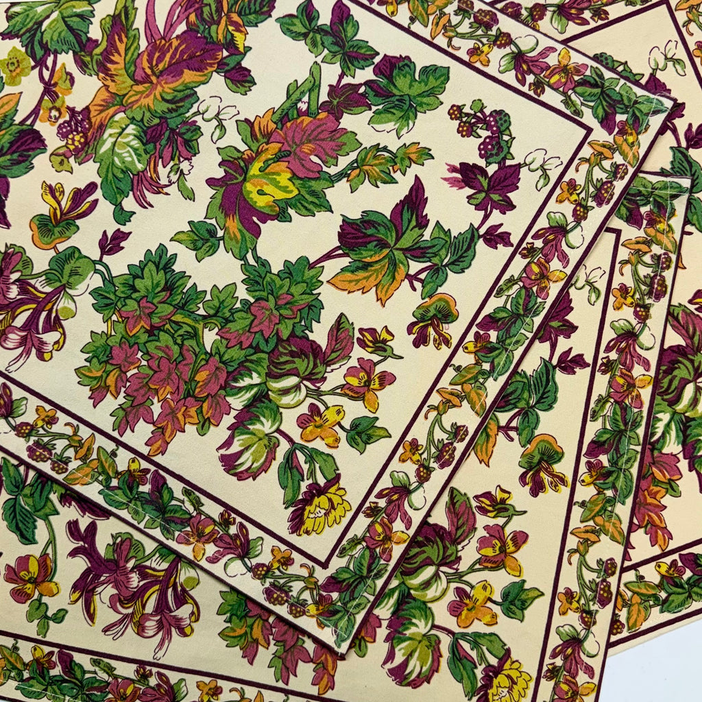 Cream Antique Floral Placemats $38