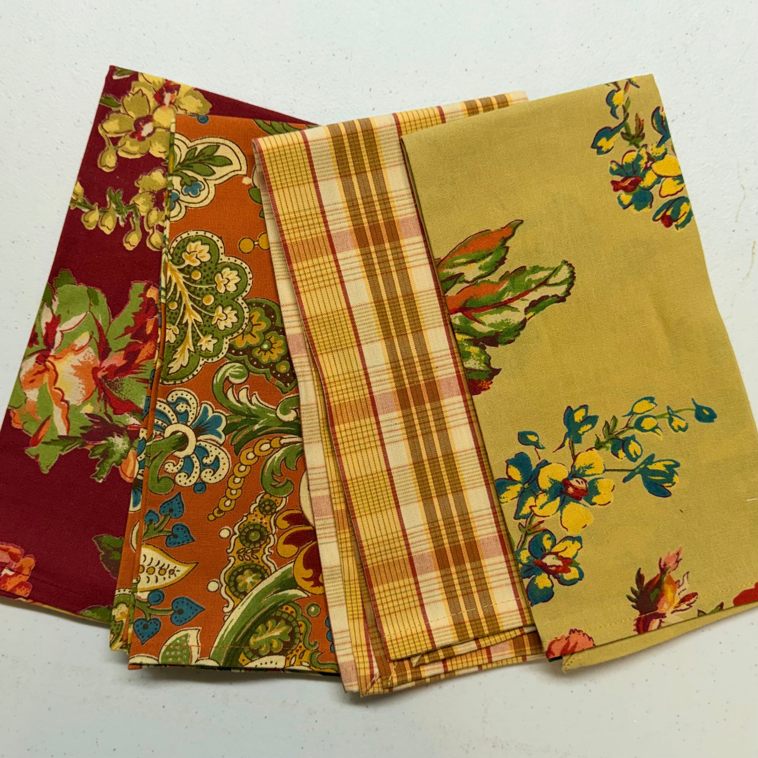 Indian Summer Patchwork Cloth Napkins $29
