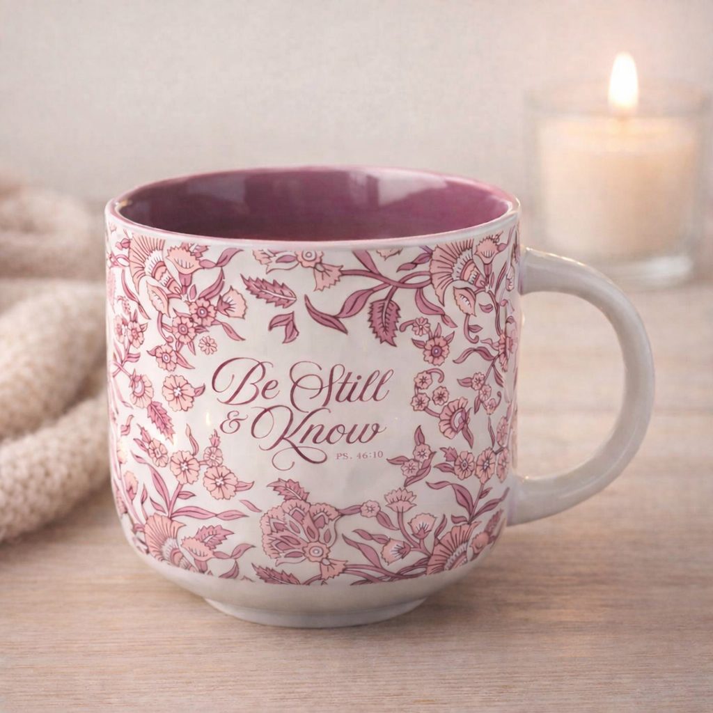 Be Still & Know Pink Mug $15