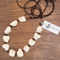 White Turquoise Slab Necklace $45