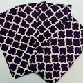 Deep Purple Lattice Cloth Napkins $30