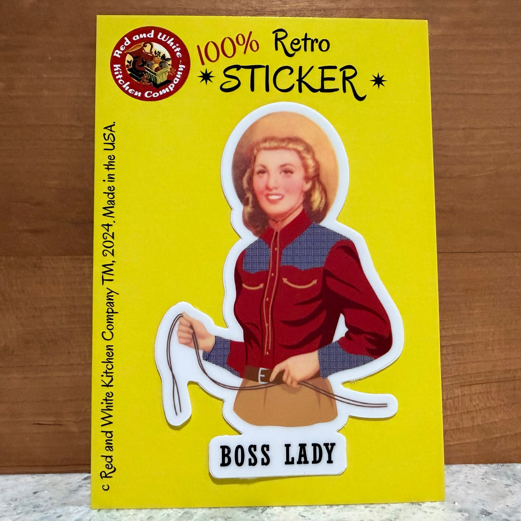 Boss Lady Retro Sticker $6