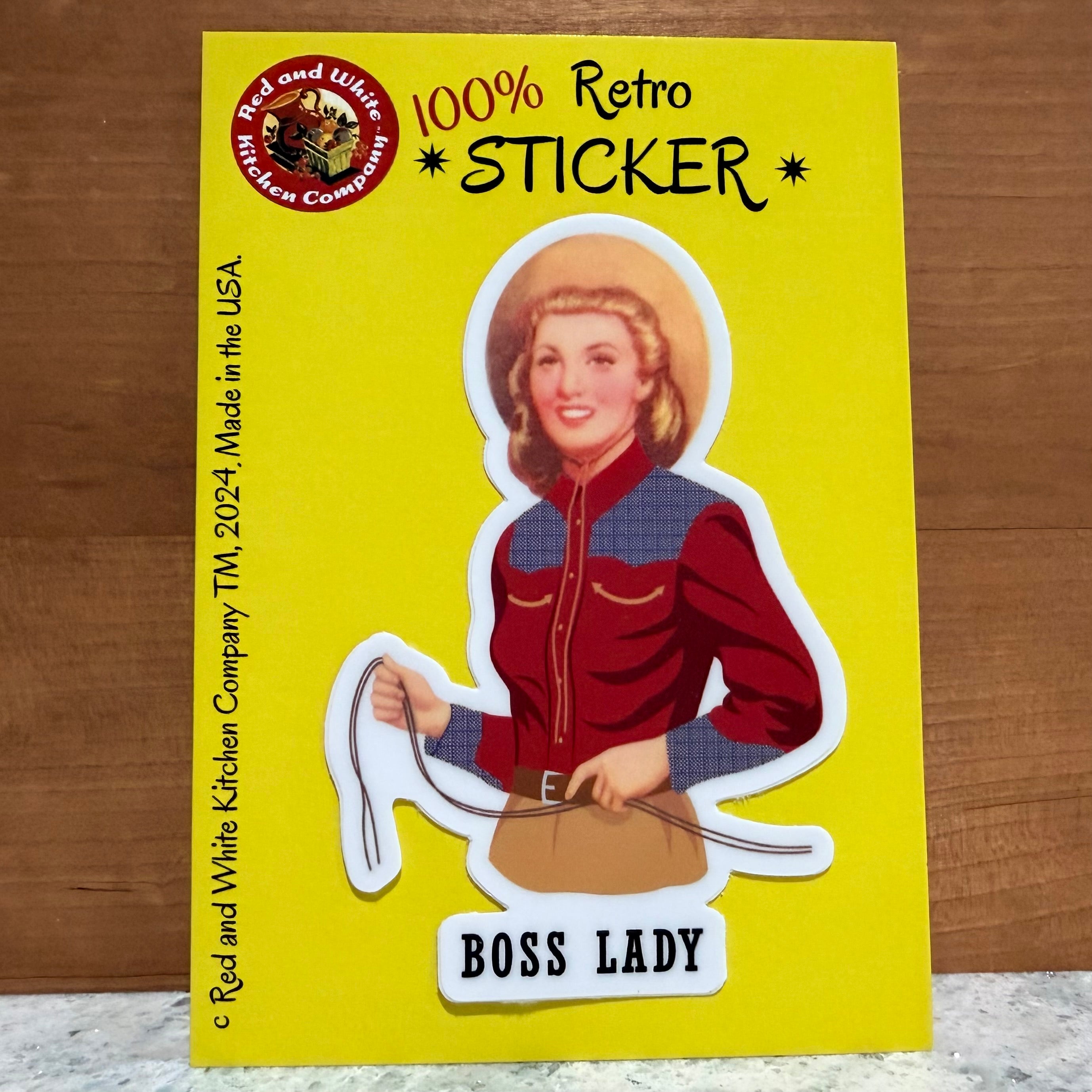 Boss Lady Retro Sticker $6