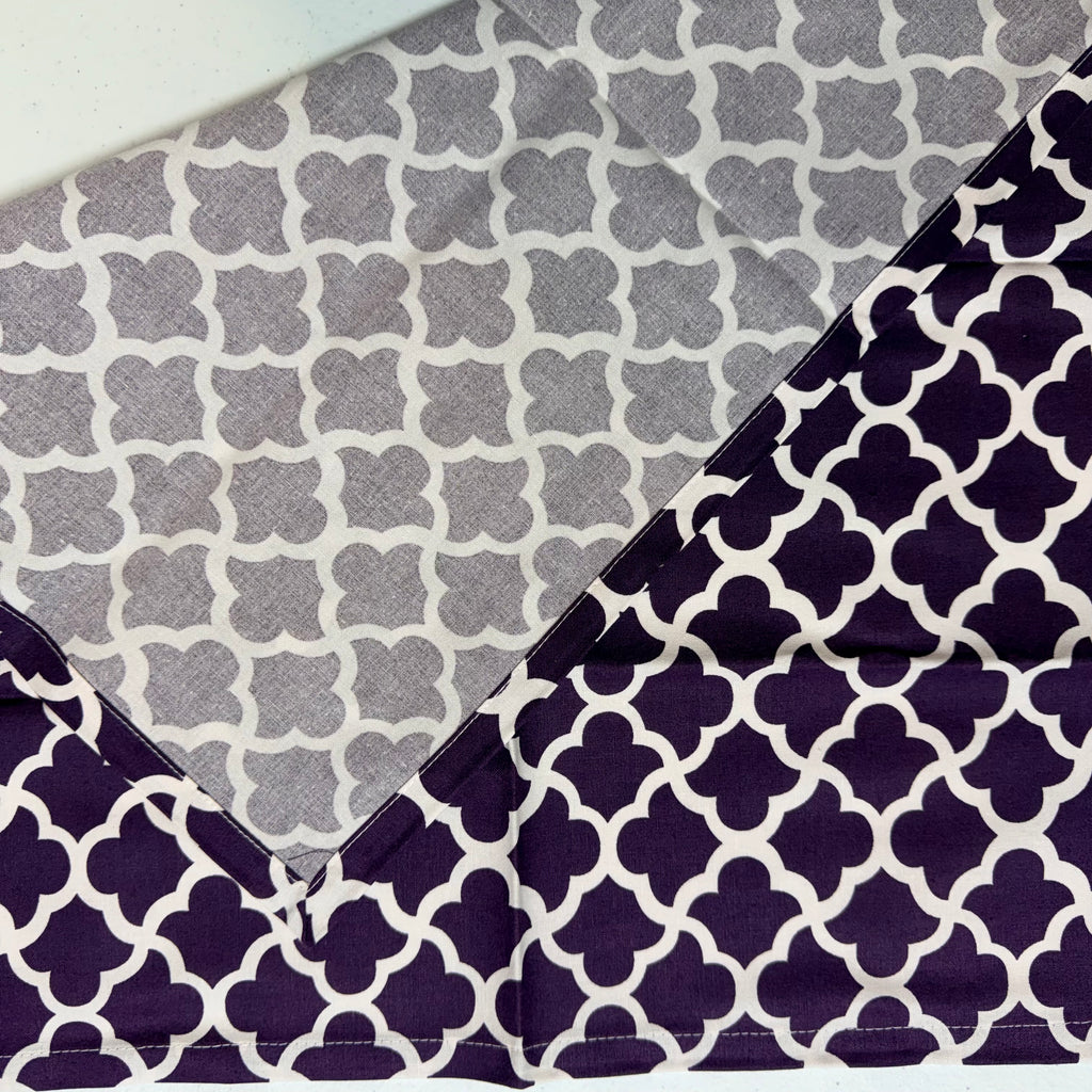 Deep Purple Lattice Cloth Napkins $30
