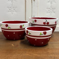 Set of 3 Cherry Bowls $38