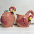 Flamingo Cream & Sugar Set $48