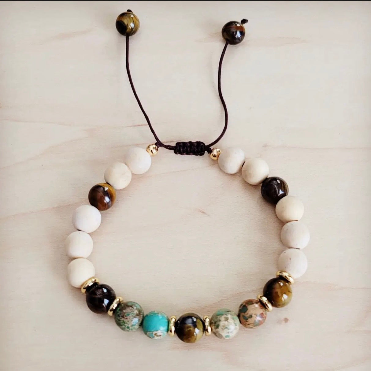 Jasper & Tigers Eye Bracelet $20