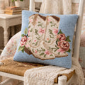 Floral Cowgirl Boots Hook Pillow $58
