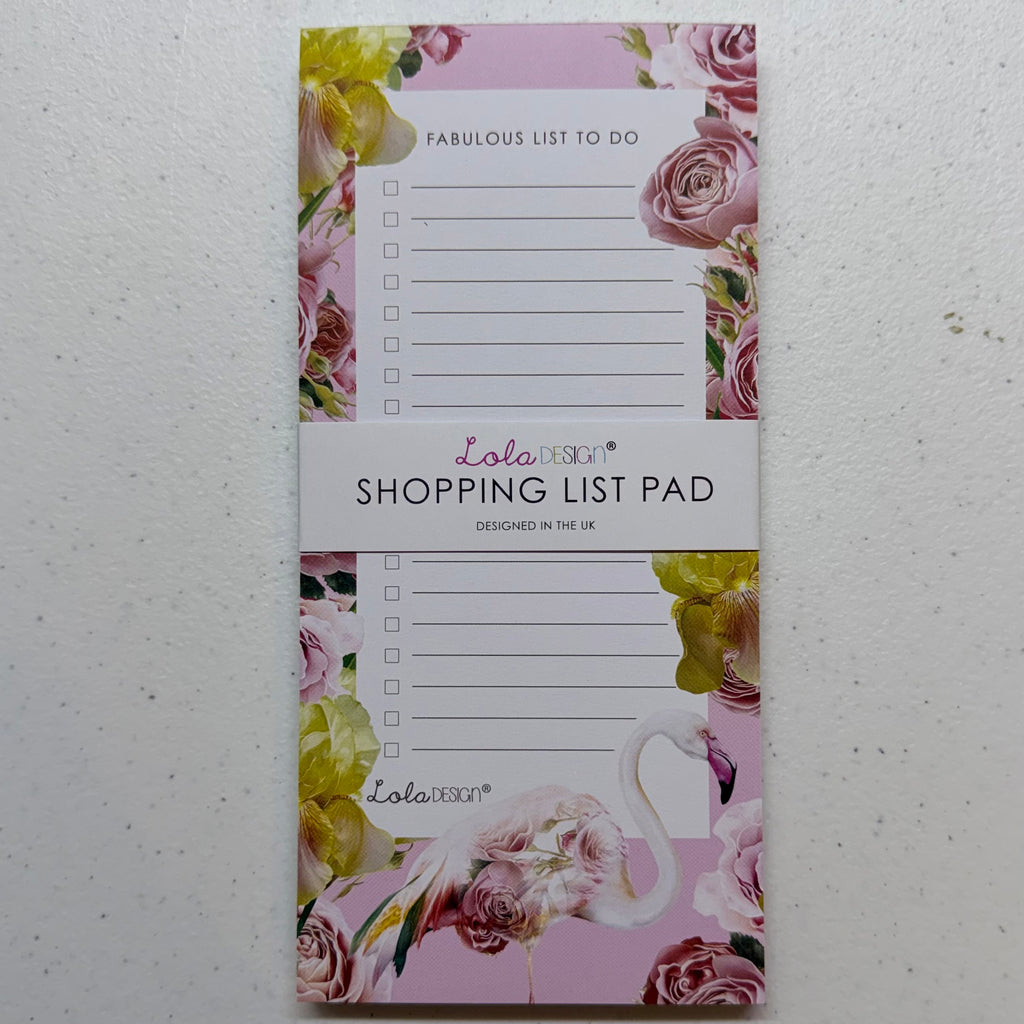 Flamingo Magnetic List Pad $12