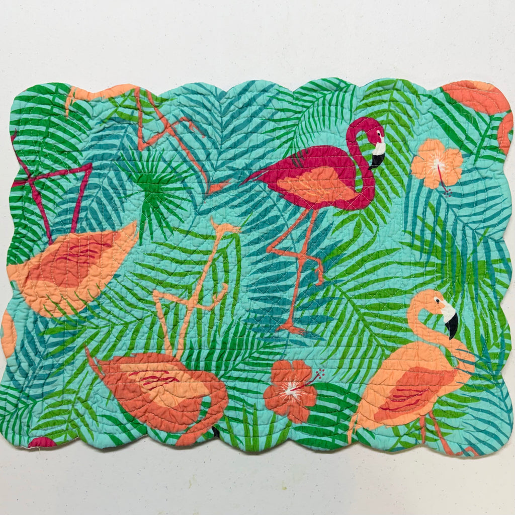 Flamingo Quilted Placemats $36