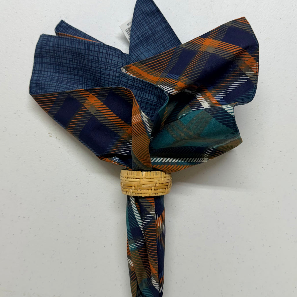 Troy Plaid Cloth Napkins $30
