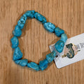 Chunky Blue Turquoise Bracelet $18