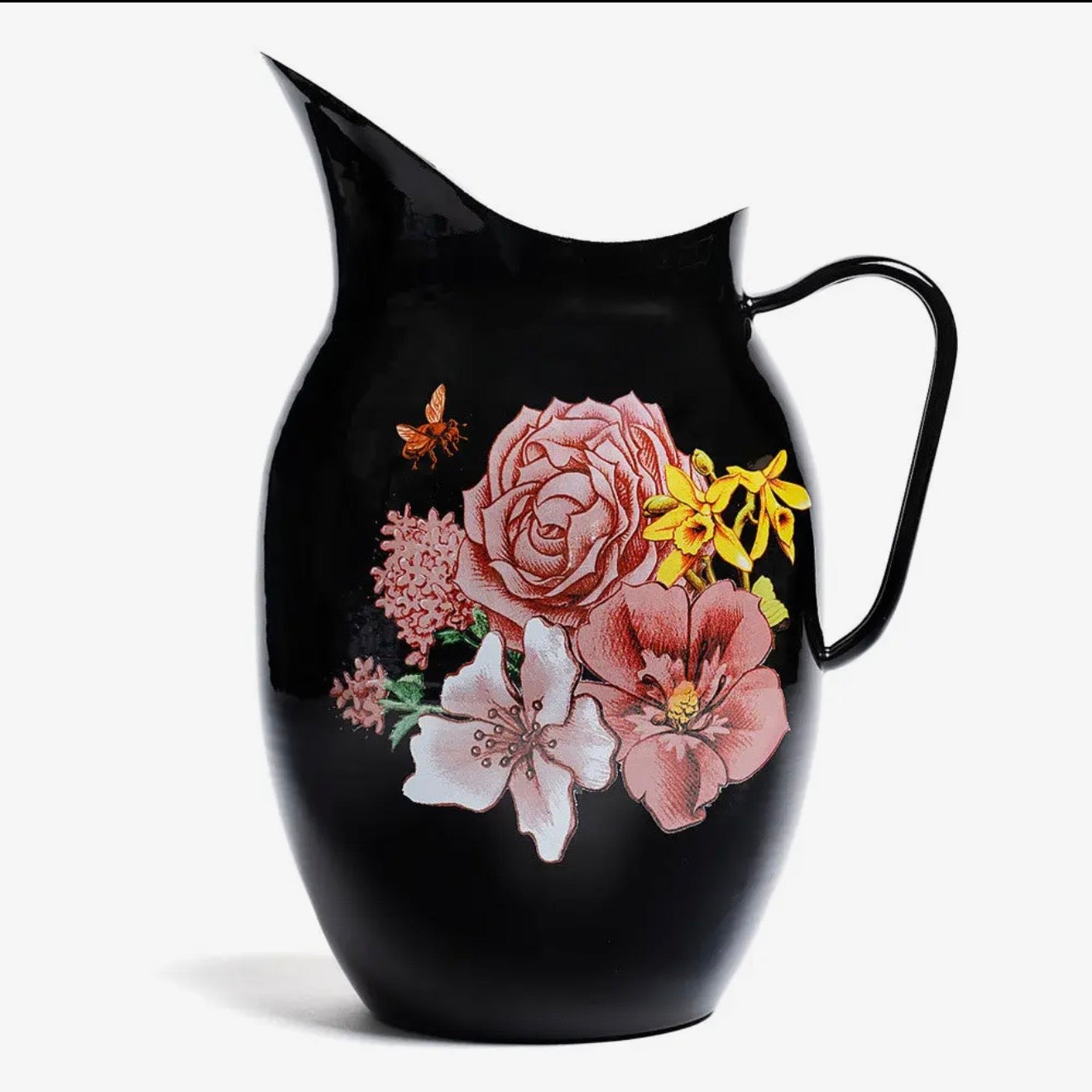 Floral Bouquet Farmhouse Pitcher $42