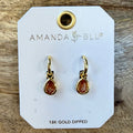 Crystal Topaz Teardrop Earrings $18