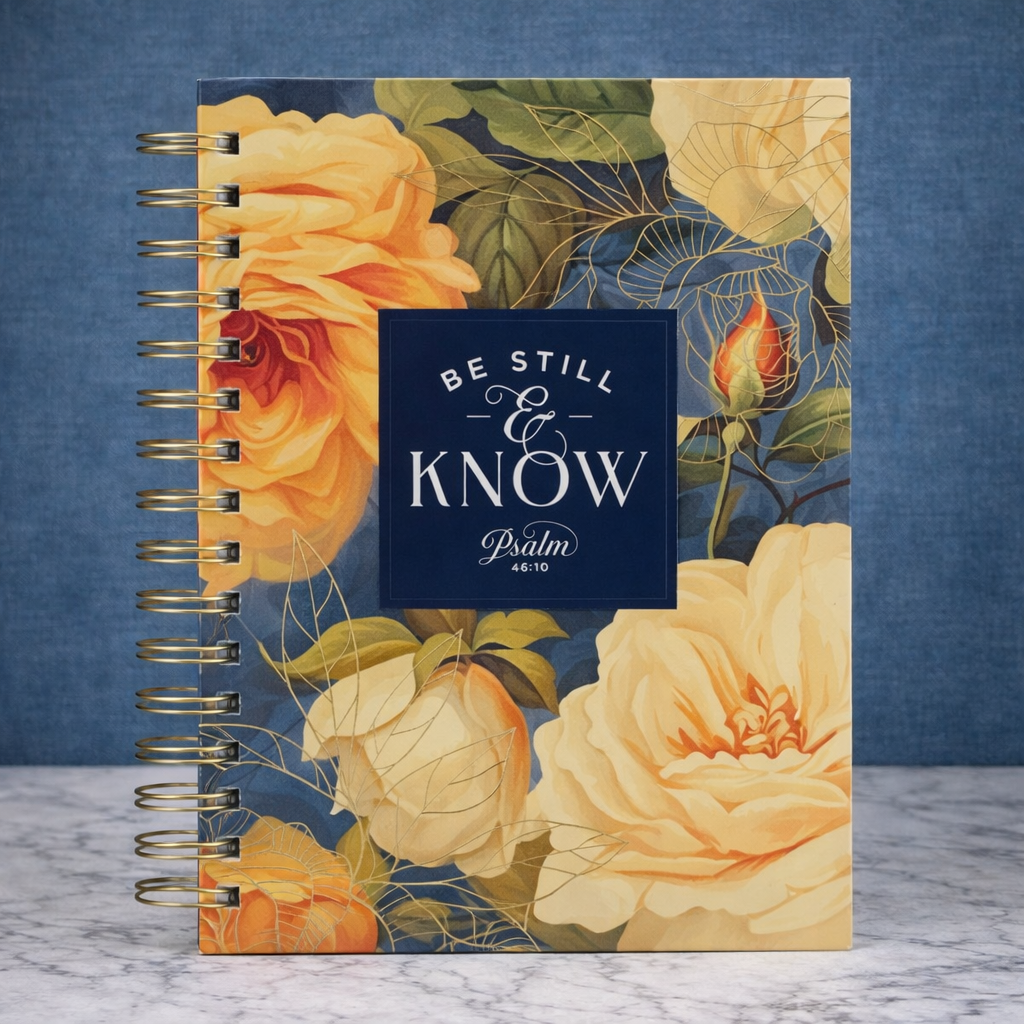 Be Still & Know Spiral Journal $15