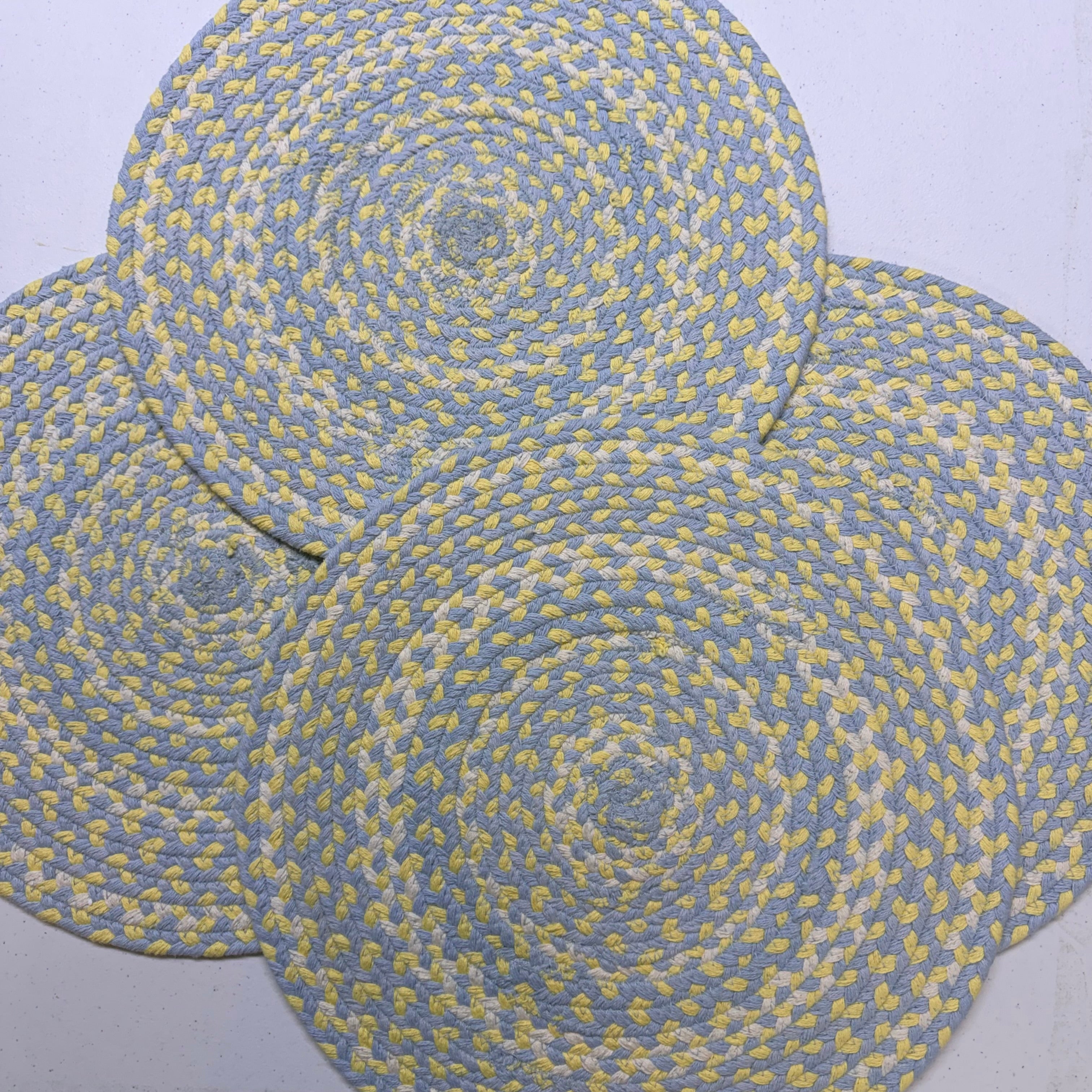 Round Braided Cozy Cottage Placemats $40