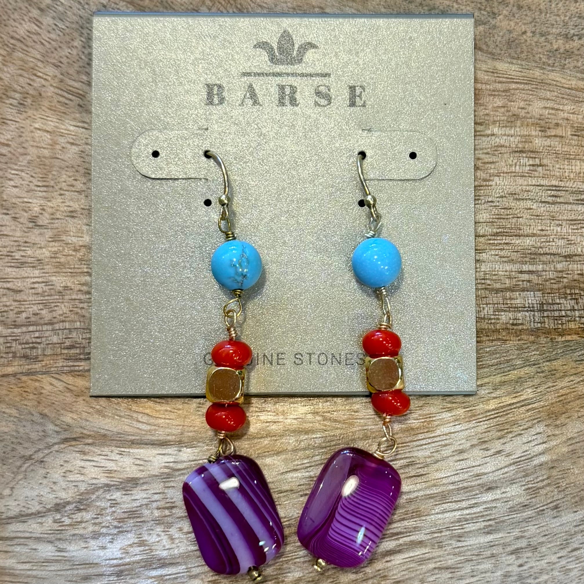 Guadalupe Agate Earrings $38