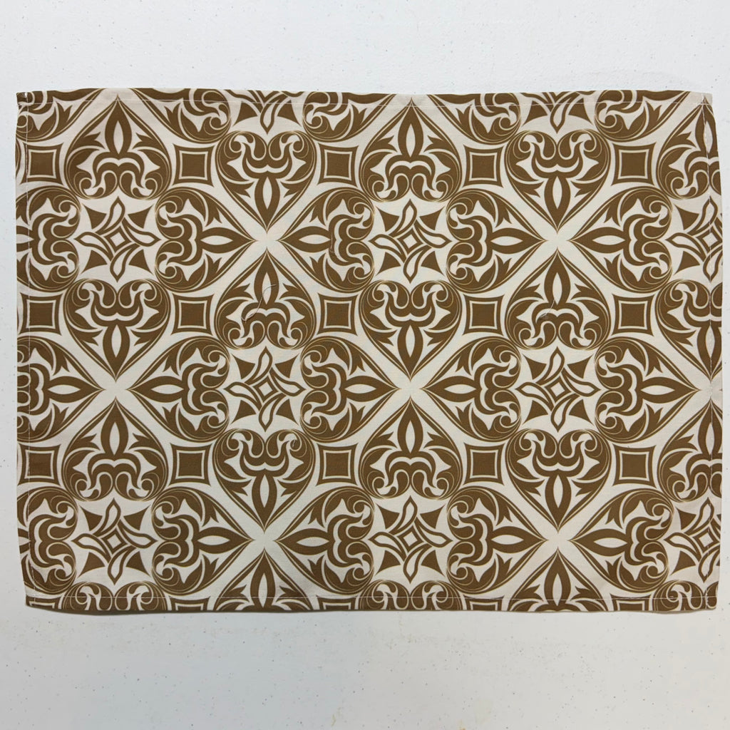 Taupe & White Geometric Placemats $25