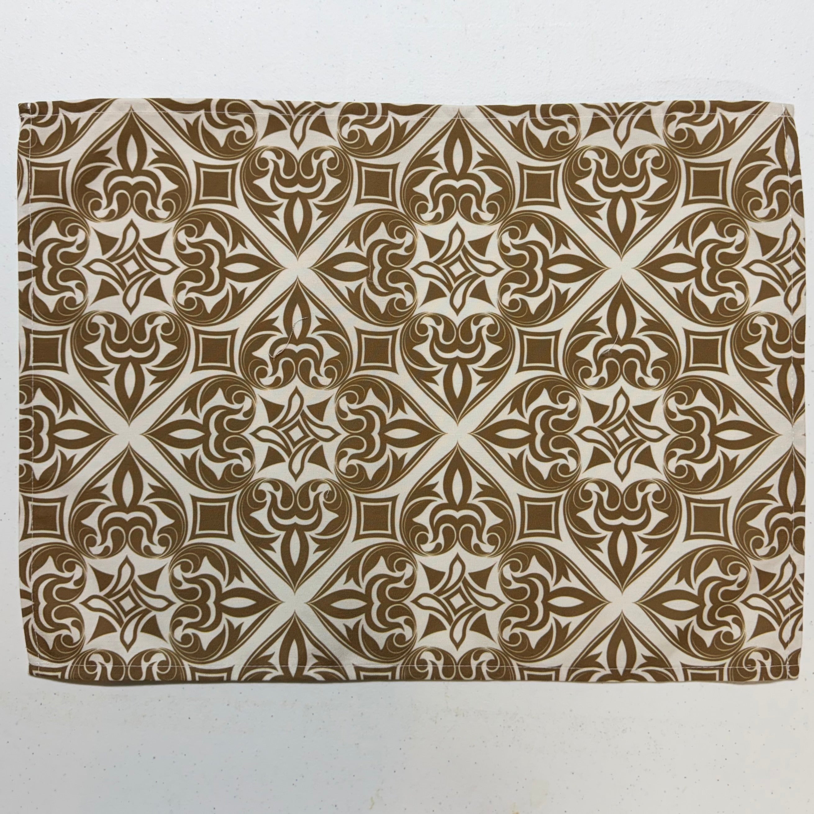 Taupe & White Geometric Placemats $25
