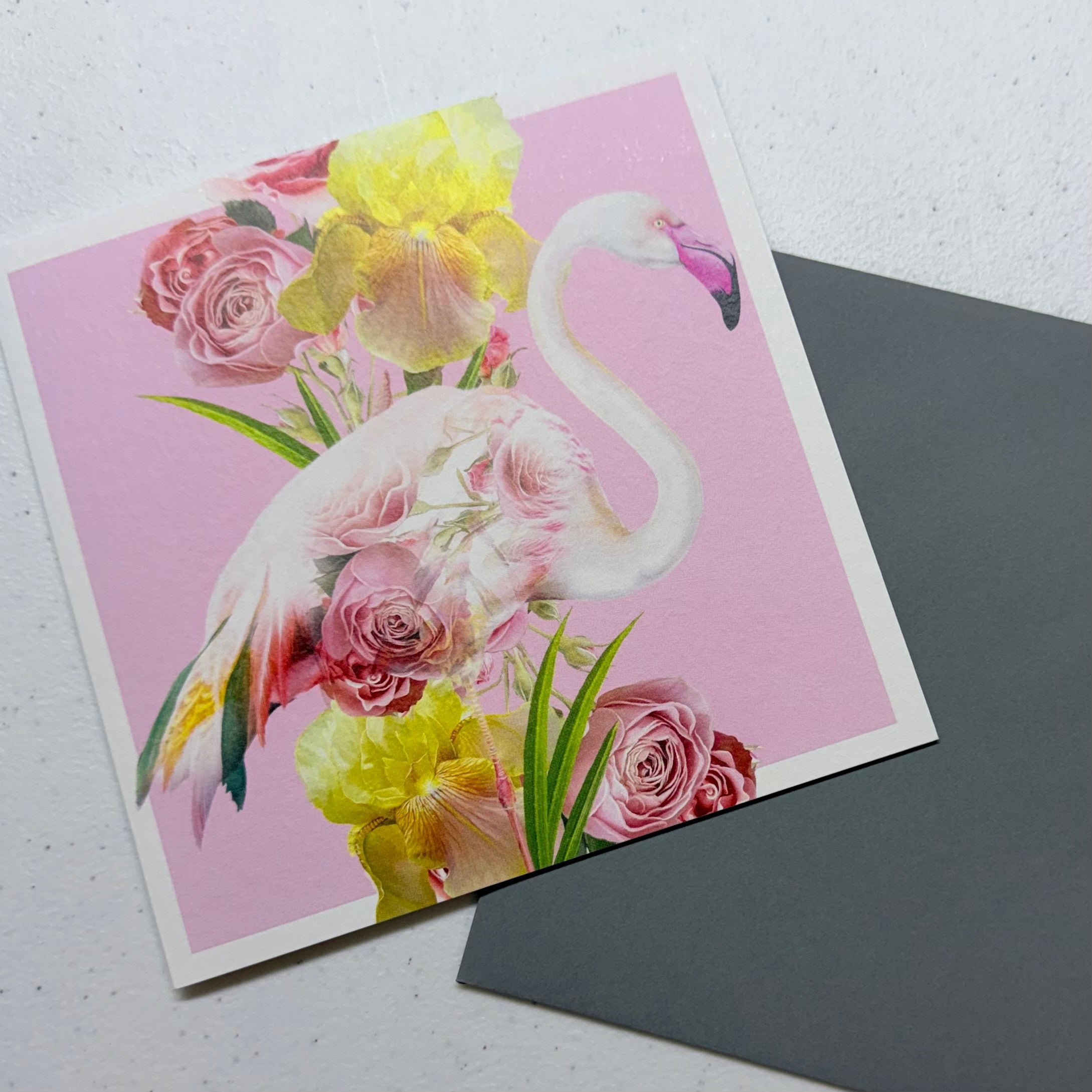 Flamingo Blank Greeting Card $6