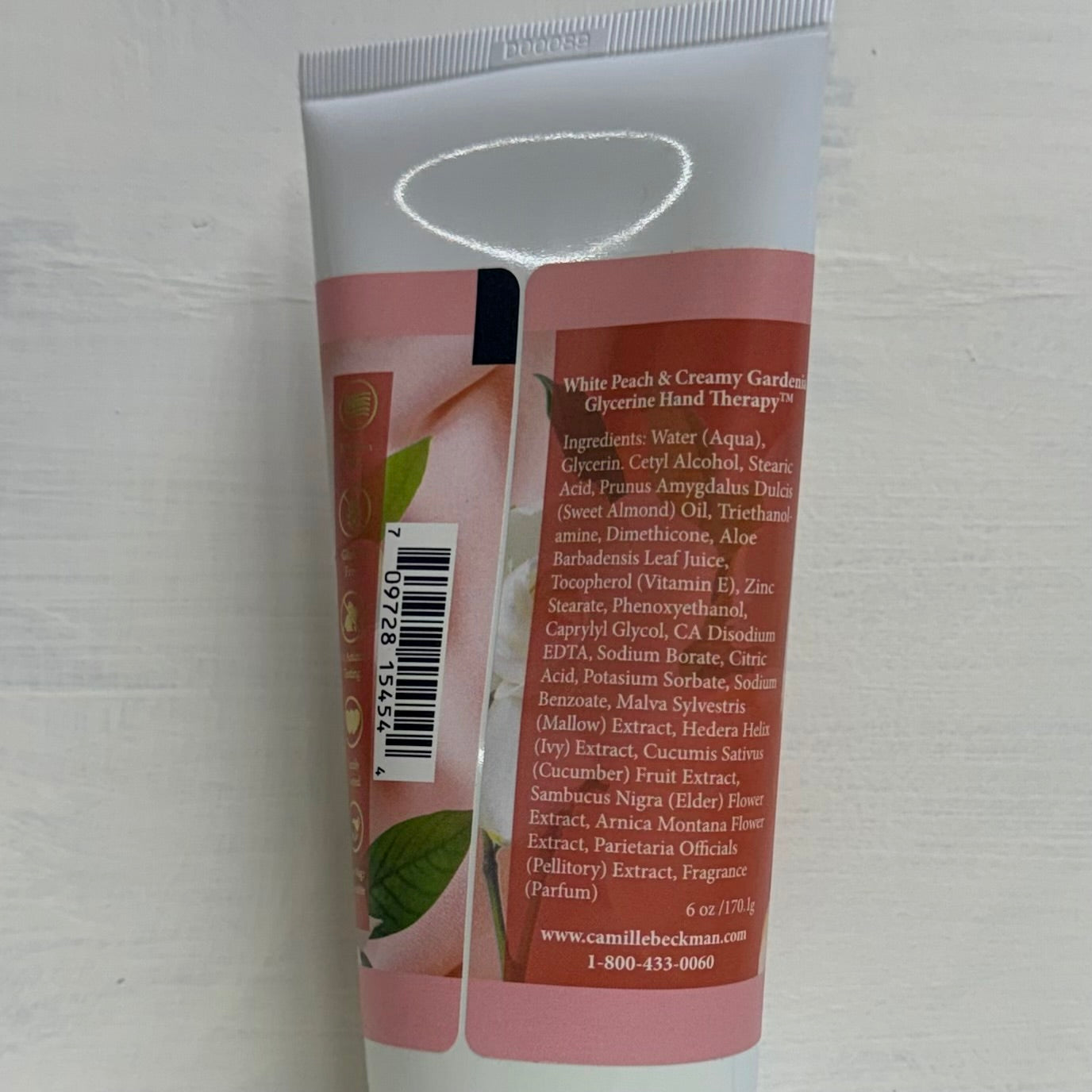 Camille Beckman Peach & Gardenia 6oz Hand Therapy $16