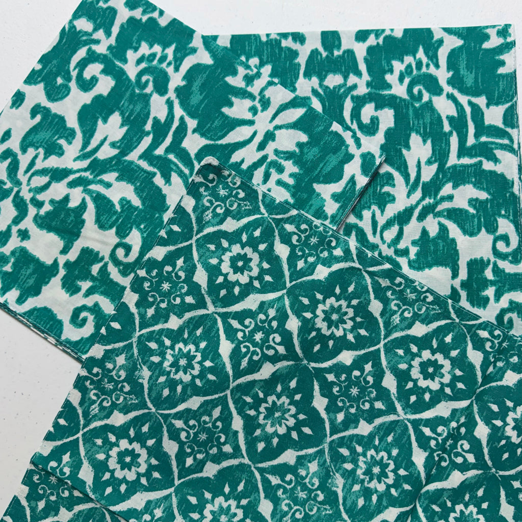 Madison Aqua Cloth Napkins $28