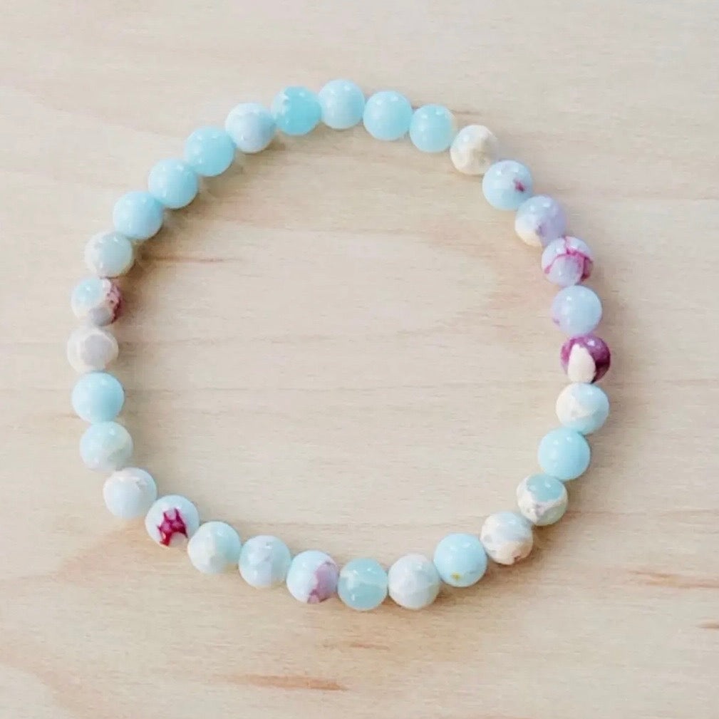 Pastel Jasper Beaded Bracelet $14