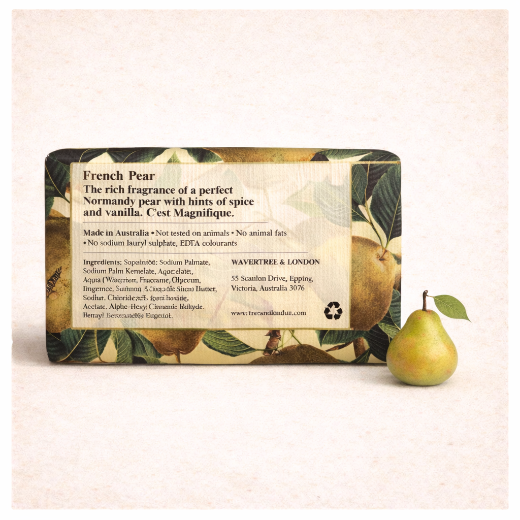 French Pear Bar Soap $10