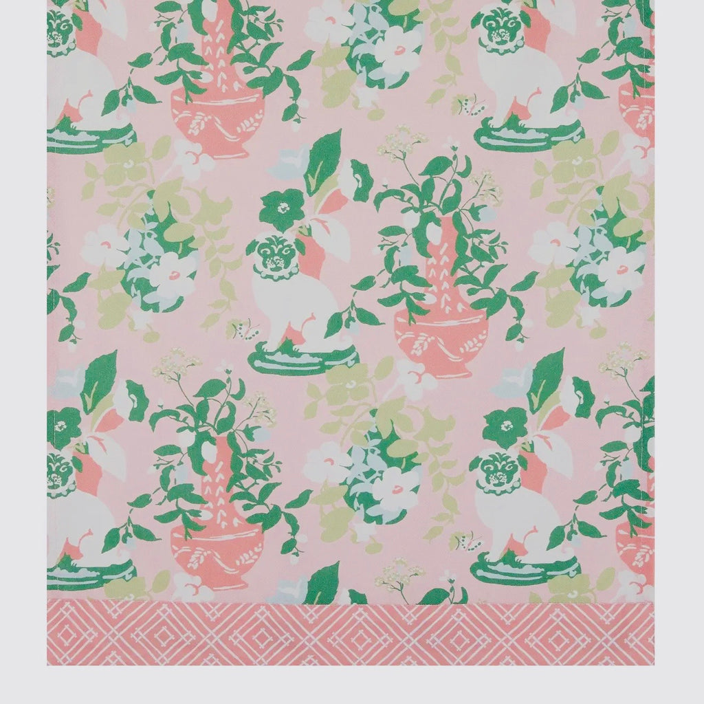 Pink Pug Palace Kitchen Towel $14