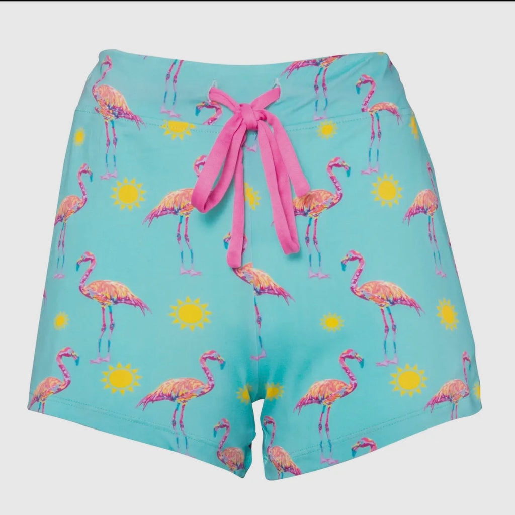 Flamingo Pajamas w/ Shorts S-2X $40