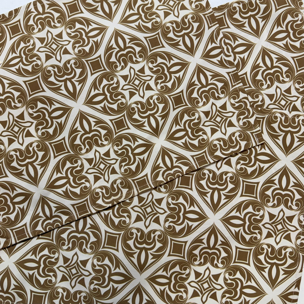 Taupe & White Geometric Placemats $25