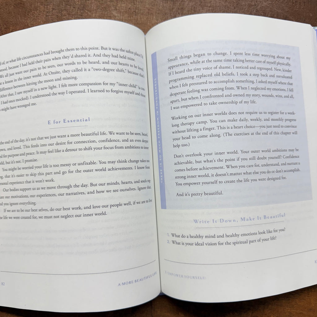 A More Beautiful Life Book $23